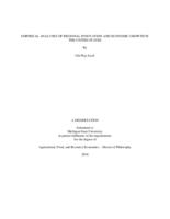 Empirical analyses of regional innovation and economic growth in the United States