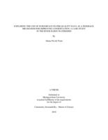 Exploring the use of subsurface water quality data as a feedback mechanism for improving conservation : a case study in the River Raisin Watershed