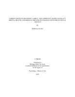 Current Issues in Providing Campus- and Community-Based Advocacy, Mental Health, and Medical Services to College Survivors of Sexual Assault