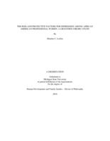 THE RISK AND PROTECTIVE FACTORS FOR DEPRESSION AMONG AFRICAN AMERICAN PROFESSIONAL WOMEN : A GROUNDED THEORY STUDY