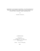 Modeling of charge injection and transport in organic semiconductors with applications to conducting atomic force microscopy