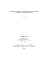 Recovery of insectivorous bird ecological function in tropical forest restorations