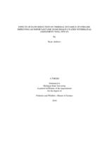 Effects of flow reduction on thermal dynamics of streams : improving an important link in Michigan's Water Withdrawal Assessment Tool (WWAT)