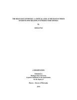 The relevance of physics : a critical look at the ways in which students find meaning in introductory physics