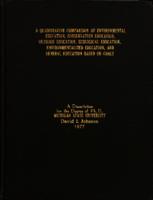 A quantitative comparison of environmental education, conservation education, outdoor education, ecological education, environmentalized education and general education based on goals