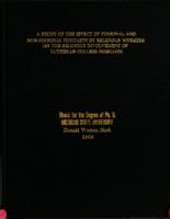 A study of the effect of personal and nonpersonal contacts by religious workers on the religious involvement of Lutheran college freshman