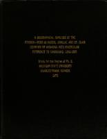 A geographical analysis of the foreign-born in Huron, Sanilac, and St. Clair counties of Michigan with paticular reference to Candians : 1850-1880