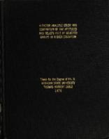 A factor analytic study and comparison of the attitudes and beliefs held by selected groups in higher education