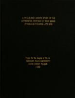 A physiologic-genetic study of the differential response of navy beans (Phaseolus vulgaris L.) to zinc