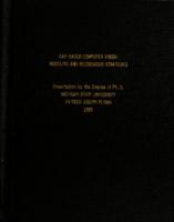 CAD-based computer vision : modeling and recognition strategies