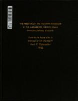 The predictibility [sic] and factored dimensions of the M-Scales for eleventh grade parochial school students