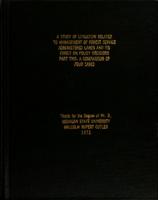 A study of litigation related to management of Forest Service administered lands and its effect on policy decision : Part two: a comparison of four cases