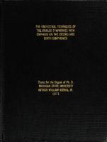 The orchestral techniques of the Mahler Symphonies with emphasis on the second and ninth symphonies