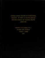 Vicarious learning produced by an instructional simulation : the effects of selected individual difference variables and television mediated observation