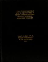 A study of incidents having an impact on the effectiveness of new and experienced presidents of selected colleges and universities in the Midwest