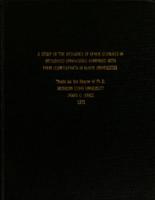 A study of the attitudes of Black students in integrated universities compared with their counterparts in Black universities