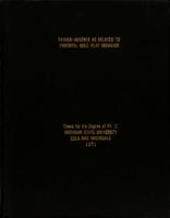 Father-absence as related to parental role-play behavior