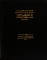 Factors controlling product stereospecificity in the reduction of carbonyl compound with alcohol dehydrogenase and reduced nicotinamide adenine dinucleotide