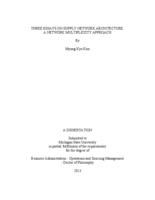 Three essays on supply network architecture : a network multiplexity approach