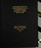 An analysis of the relation of vertical integration and selected attitudes and behavioral relationships in competing channel systems