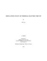 Simulation study of thermal electric circuit