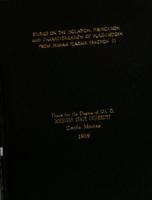 Studies on the isolation, purification and characterization of plasminogen from human plasma fraction III