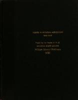 Trends in Michigan agriculture, 1900-1945