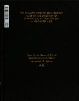 The catalytic effect of some organic acids on the oxidation of uranium (IV) by thallium (III) in perchloric acid