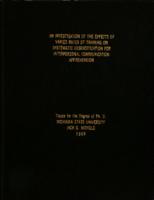 An investigation of the effects of varied rates of training on systematic desensitization for interpersonal communication apprehension