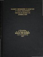 Children's comprehension of descriptions of vertical relationships : the roles of extension and reference point