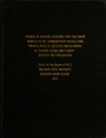 Training of resident assistants and peer group members in the communication interactional process skills of empathic understanding of student feeling and student depth of self-exploration