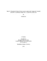 Time to transfer from the MI Choice Home and Community Based Waiver to nursing home stay : a survival analysis