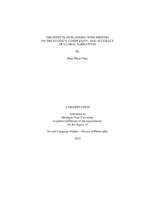 The effects of planning with writing on the fluency, complexity, and accuracy of L2 oral narratives