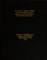 The design of a computer-managed instruction system for use in technical education programs at the community college level