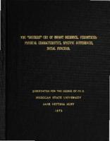 The "distress" cry of infant deermice, peromyscus : physical characteristics, specific differences, social function