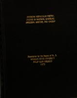 American vernacular poetry : studies in Whitman, Sandburg, Anderson, Masters, and Lindsay