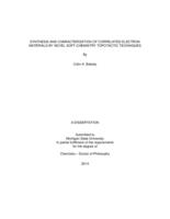 Synthesis and characterization of correlated electron materials by novel soft-chemistry topotactic techniques