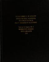 The development of an instrument designed to assess the potential for conflict relative to faculty-administrator relationships