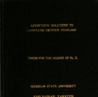 Asymptotic solutions to coumpound decision problems