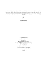 Adverse drug reactions and resultant health-related quality of life during multidrug-resistant tuberculosis treatment in South Africa