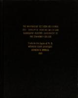 The relationship between high school self-concept of academic ability and subsequent academic achievement at the community college