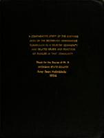 A comparative study of the clothing area of the secondary homemaking curriculum in a selected community and related beliefs and practices of families in that community