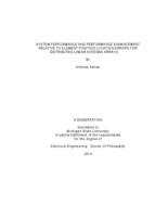 System performance and performance enhancement relative to element position location errors for distributed linear antenna arrays