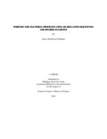 Forensic soil bacterial profiling using 16S rRNA gene sequencing and diverse statistics