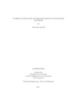 Numerical simulation of micro-filtration of oil-in-water emulsions