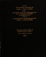 Pt. 1. Free radical reactions of some a, [beta]-epoxy ketones. Pt. 2. Configuration and pulegone oxides. Pt. 3. Photochemical rearrangements of some a, [beta]-epoxy ketones