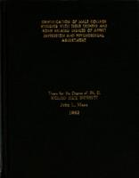 Identification of male college students with their fathers and some related indices of affect expression and psychosexual adjustment