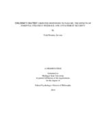 Children's mastery-oriented responses to failure : the effects of parental strategy feedback and attachment security