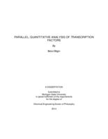 Parallel, quantitative analysis of transcription factors
