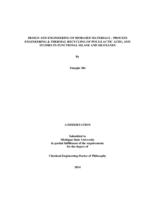 Design and engineering of biobased materials -- process engineering & thermal recycling of poly(lactic acid), and studies in functional silane and siloxanes